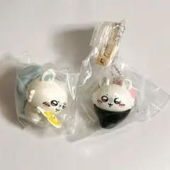 モモンガ2点ちいかわ寿司フィギュアキーホルダー、みんなでもぐもぐパーティ ガチャ