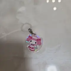 サンリオ　マイメロ　目印チャーム　アクセサリー　ホログラム