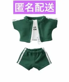 【匿名配送】 ぬい用ジャージ　グリーン　緑　ぬい活　3COINS 新品のサムネイル