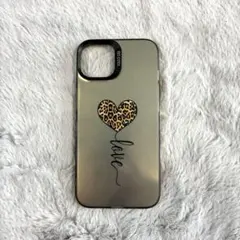 iPhone14 ヒョウ柄ハートケース　iPhoneカバーのサムネイル