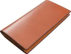 長財布 栃木レザー ブラウン 本革 紳士 薄型 バレンタイン お祝い