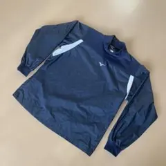 野球 ミズノ ウインドブレーカー 150 紺 MIZUNO