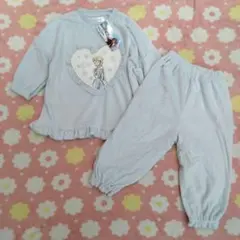 【新品・タグ付き】アナと雪の女王 エルサ 長袖パジャマ 90 水色 秋冬