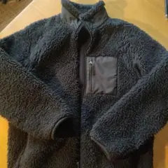 黒 フリースジャケット ジュニア用