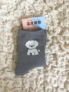【新品】tutuanna 温度調整ソックス ビションフリーゼ 22〜25cmのサムネイル