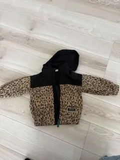 BREEZE ヒョウ柄フード付きジャケット 90