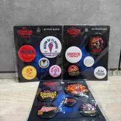 3COINS スリコ 缶バッジ 3セット ストレンジャーシングス