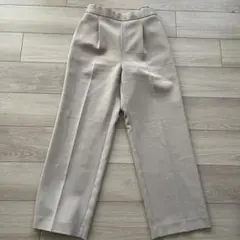 GLOBAL WORKウツクシルエットWクロスイージーストレートパンツ