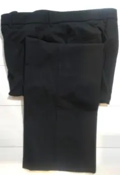 GU　ウォッシャブルストレートパンツ　レディース3XL　ブラック　黒