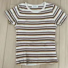 LOWRYS FARM ボーダー リブTシャツ Mのサムネイル