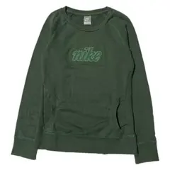 00's y2k NIKE ラメステッチ 刺繍ロゴ スウェット トレーナー