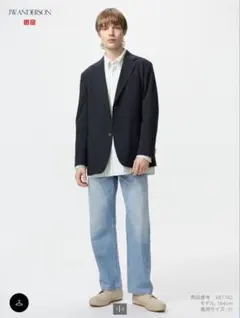 ユニクロ　JW ANDERSON ストレートデニム 63ブルー