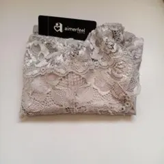 レースデザイン グレーショーツ Lサイズ　エメフィール