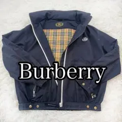 Burberrys ナイロンジャケット ネイビー　ロゴ　バーバリー　金