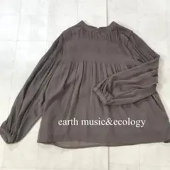earth music&ecology マジョリカブラウス モカ M