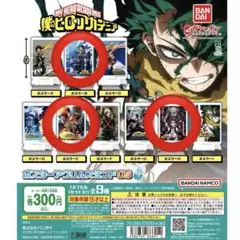 ガチャガチャ　僕のヒーローアカデミアポスターアクリルスタンドセット