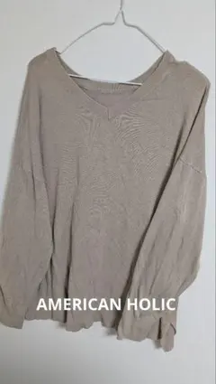 AMERICAN HORIC Vネック 長袖 トップス