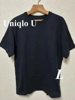 【Uniqlo U】美品 クルーネックTシャツ L ブラック