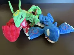 ポケモン fit グラードン カイオーガ レックウザぬいぐるみ