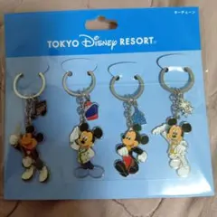 【新品未開封】東京ディズニーリゾート ミッキー キーホルダー 4個セット
