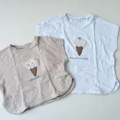 【アプレレクール】80cm 110cm 兄弟リンク リンクコーデ 半袖Tシャツ