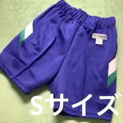 体操服　クォーターパンツ　radswllow ブルー/白緑切替　Ｓサイズ