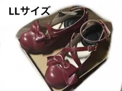 Amavel ミドルヒールパンプス 赤 LLサイズのサムネイル