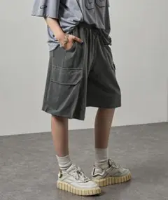 【Alfred Alex】ヴィンテージ スウェットカーゴショートパンツ