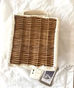 [最終値下げ][極美品] エバゴス かごバッグ　完売品　ラビットファーかぶせ 最終値下げ][極美品] エバゴス かごバッグ 完売品 ラビットファー