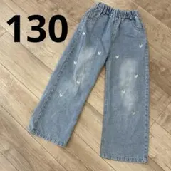 デニム　ハート　130 韓国　ブルー　ブログ