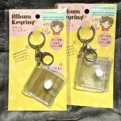【新品未使用】セリア アルバムキーホルダー 推し活 ミニアルバム2個セット