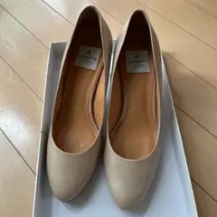 LANVIN en Bleu ベージュ ハイヒール 23.5cm