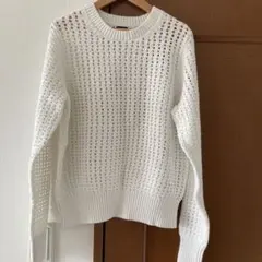 GAP メッシュ編みホワイトセーター Sサイズ