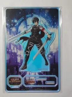 進撃の巨人Braveorder　ブレオダ　周年ミカサ　アクリルスタンド　オーロラ