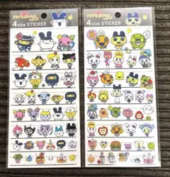 プチプチたまごっちのおみせシリーズ　4サイズステッカー　2枚　正規品