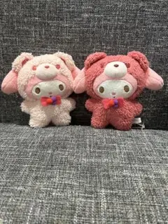 マイメロ　ラテクマぬいぐるみ　2つセット売り