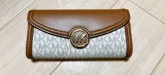 Michael Kors 二つ折り財布 ブラウン/グレー