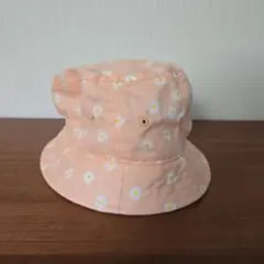 H&M ピンク 花柄 バケットハット 52cm