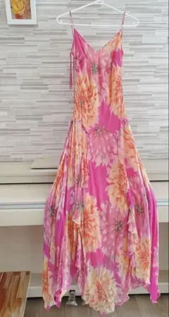 美品 シルク ロングドレス BCBG MAXAZRIA