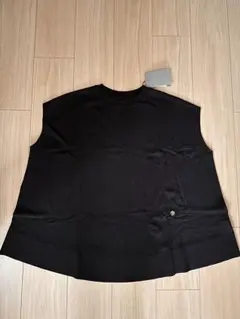 Mal. フレンチスリーブニットソー黒のサムネイル