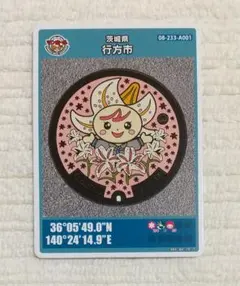 マンホールカード　行方市(茨城県)ロット005第8弾
