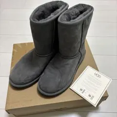 新品未使用＊UGG W CLASSIC SHORT 5825 W グレー 7