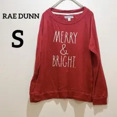 美品✨ RAE DUNN 【S】 レッド 長袖 カットソー 薄手 光沢