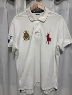Polo by Ralph Lauren ポロシャツ ホワイト 短丈 - メルカリ