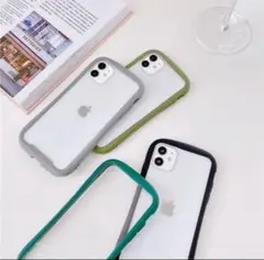 iPhone14　ケース カメラレンズ付き ラバー クリア アイフォンケース