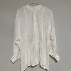 ◉試着のみ◉スタジオクリップ　Studio CLIP　刺繍レースブラウス