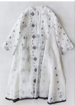 3月末まで値下げ　DOSA ドーサ　カディコットン　シースルーワンピース　一点物