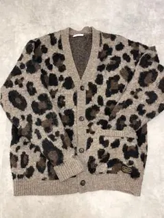 BAYFLOW ベイフロー ニットカーディガン 豹柄 ヒョウ柄 レオパード M