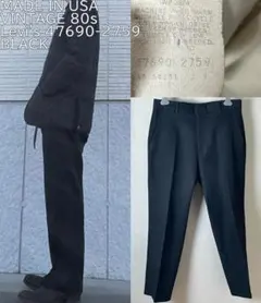 ★USA製 ビンテージ Levi's リーバイス アクションスラックス ブラック