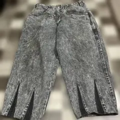 Betty smithメンズケミカルウォッシュ デニムパンツスリット入りFサイズのサムネイル